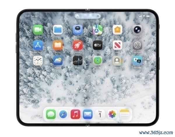 苹果首款折叠屏手机！iPhone Fold/Ultra机模亮相：纯白配色